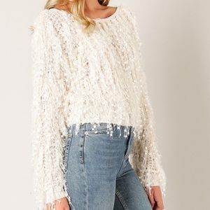 NWT Fringe Sweater